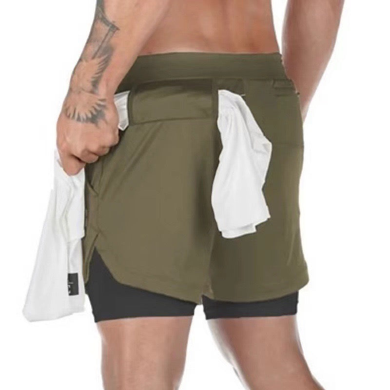 Pantalones cortos deportivos 2 en 1 GeZo!