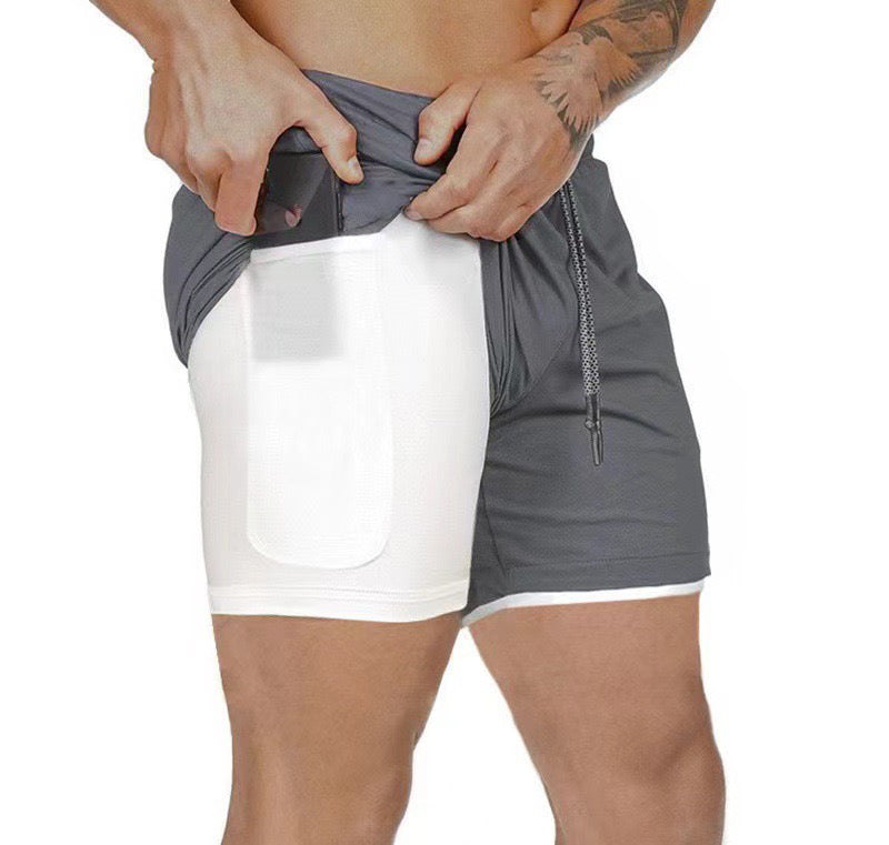 Pantalones cortos deportivos 2 en 1 GeZo!