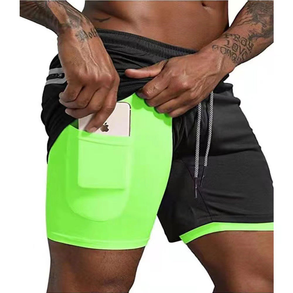 Pantalones cortos deportivos 2 en 1 GeZo!